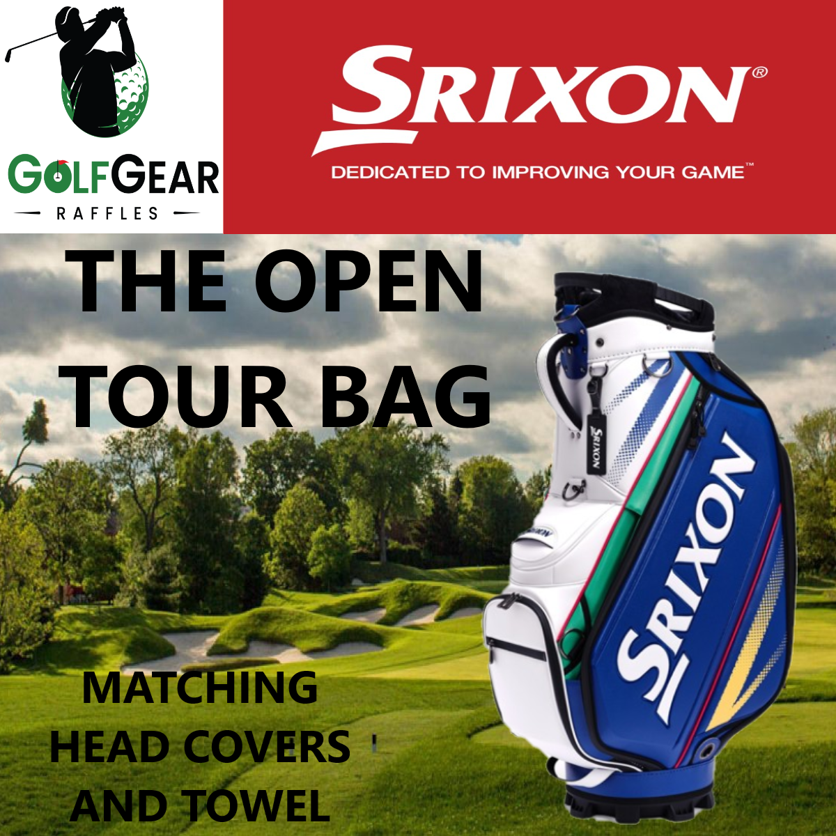 SRIXON TOUR STAFF BAG FOR THE OPEN