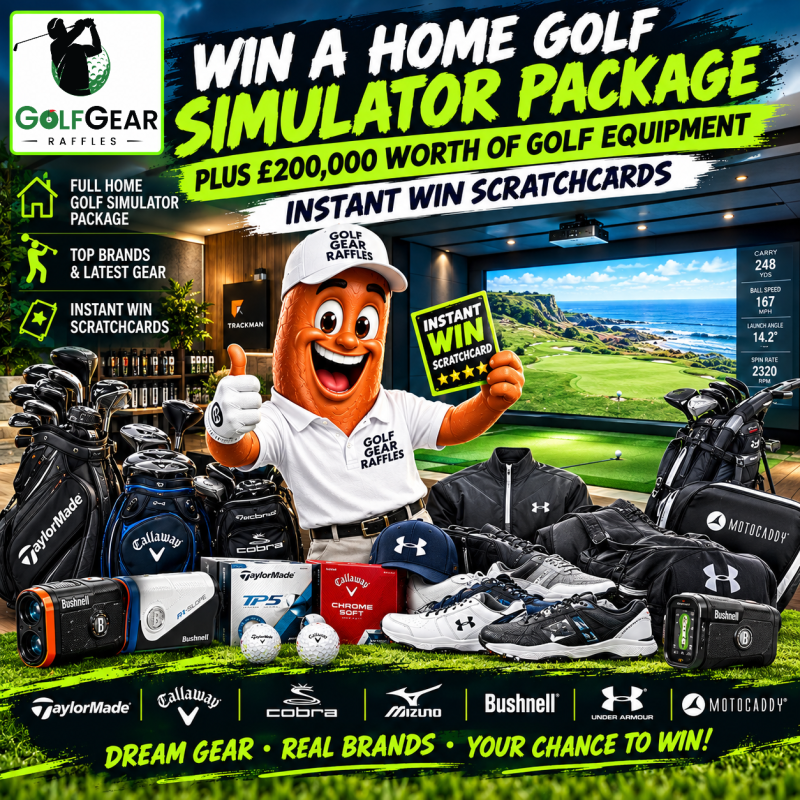 CUSTOM INDOOR SIM PACKAGE WITH £200 000.00 IN INSTANT WIN SCRATCHCARDS
