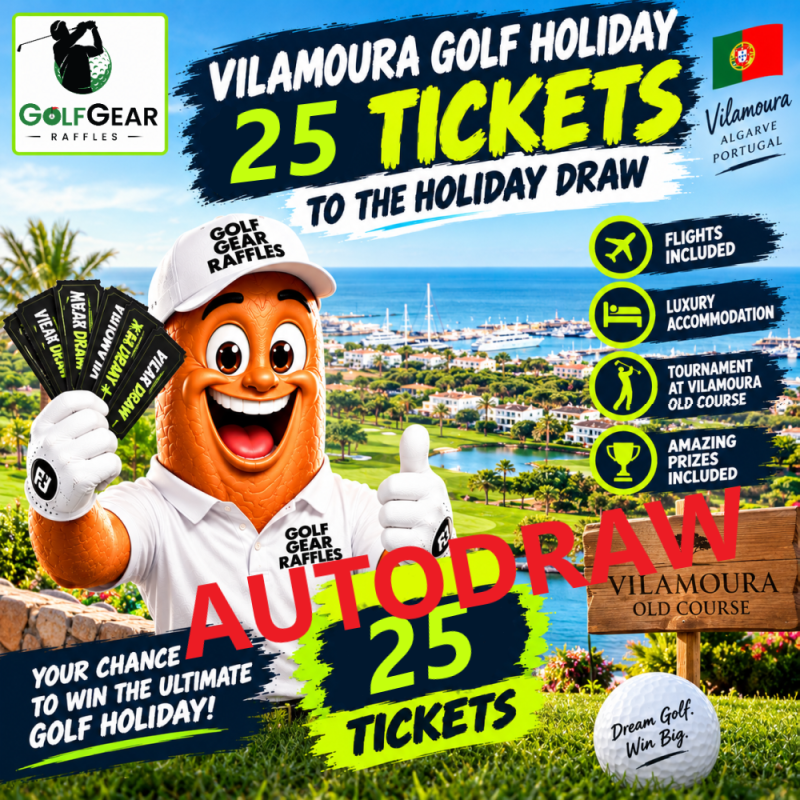 25 TICKETS FOR VILAMOURA OLD COURSE TOURNAMENT HOLIDAY DRAW