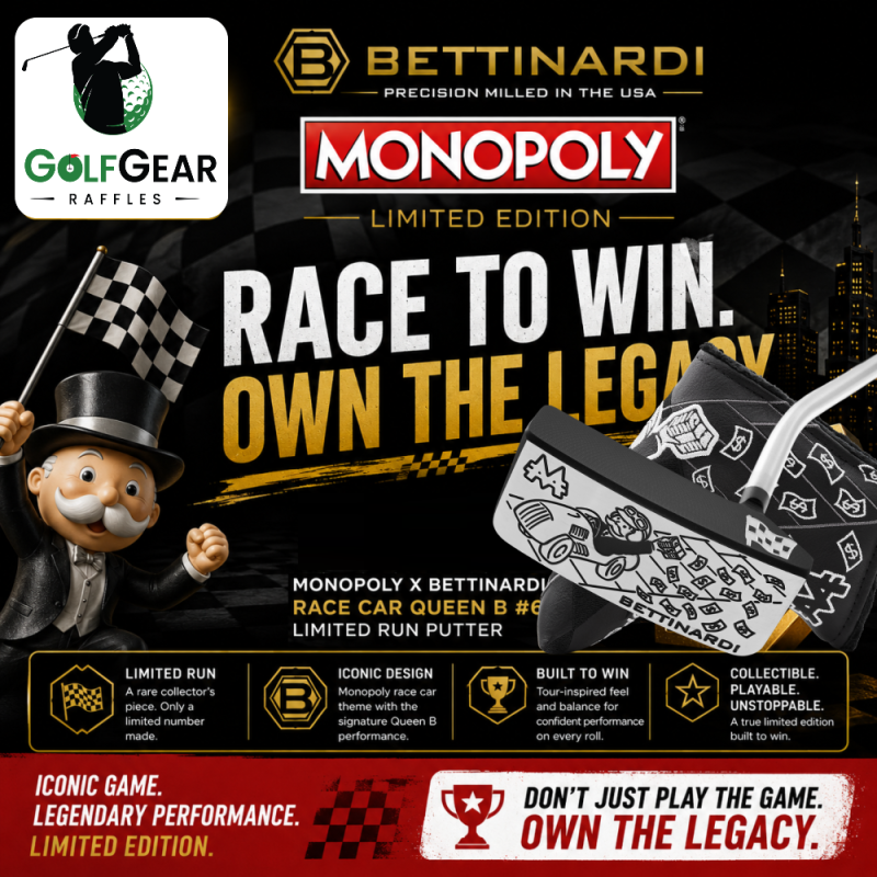 Monopoly x Bettinardi Race Car Queen B 6 Limited Run Putter