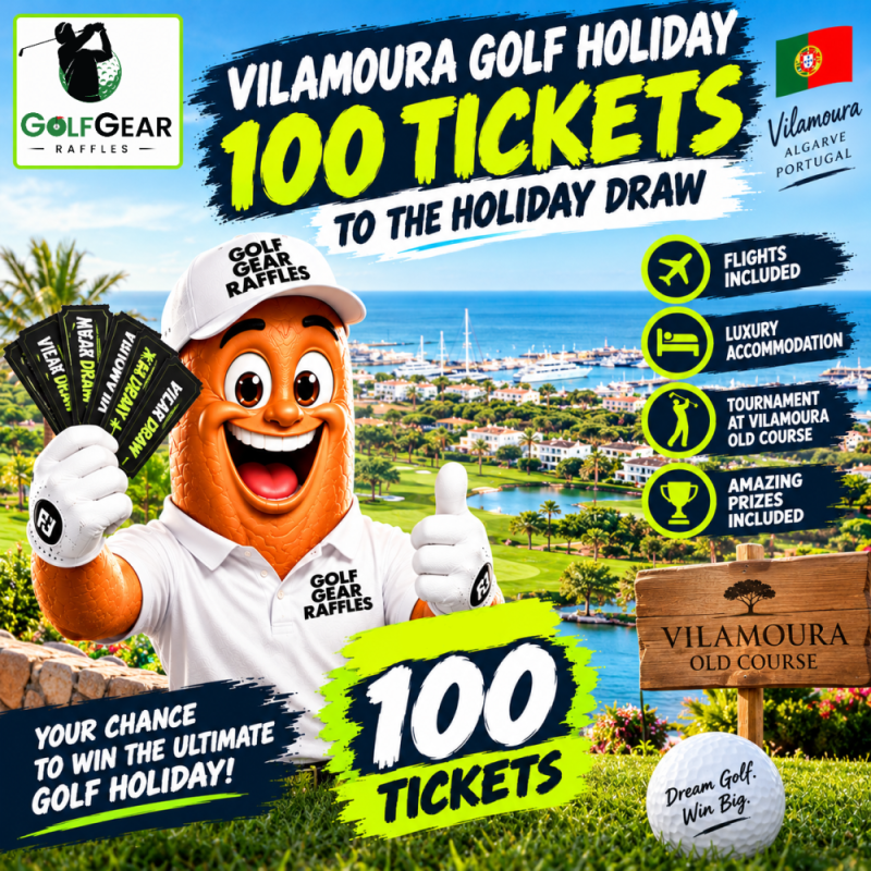 100 TICKETS FOR VILAMOURA OLD COURSE TOURNAMENT HOLIDAY DRAW